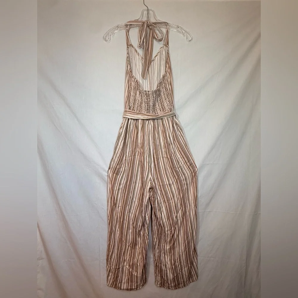 Lascana NWT Striped Brown Jumpsuit - Picture 4 of 7